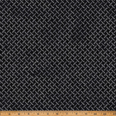Tela de algodón Black Steel Hammer Down - 43"/44" por yarda