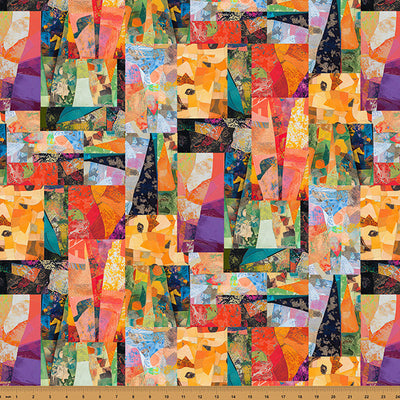 Crafty Cats Loving Rainbows Cotton Fabric - 43"/44" Per Yard