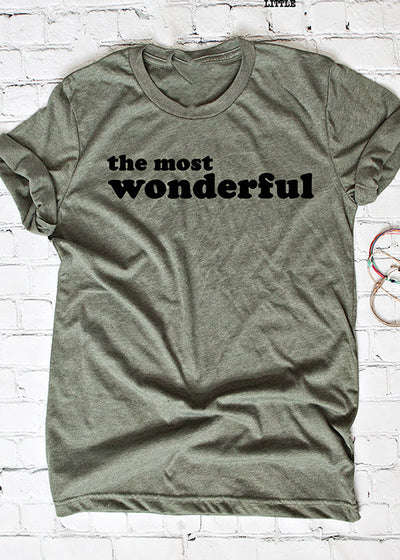 The Most Wonderful Tee - XMS0015OLV