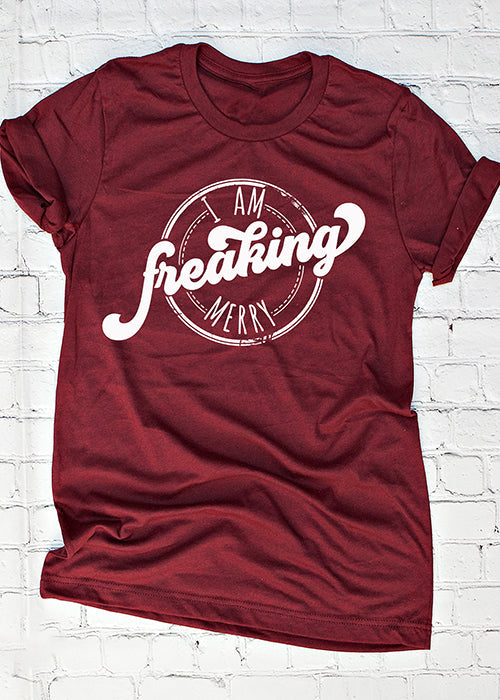 I am freaking merry tee XMS0024WN - Korvel