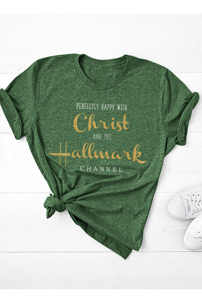 Joyful Spirit Christ & Hallmark Tee - XMS0030GRN - Korvel