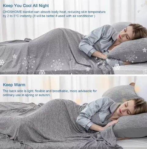 Couverture Rafraîchissante Premium pour un Sommeil Confortable