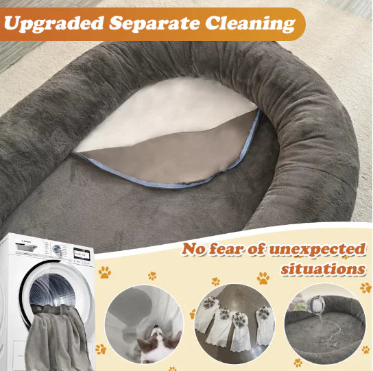 Large Dark Grey Dog Bed for Ultimate Comfort