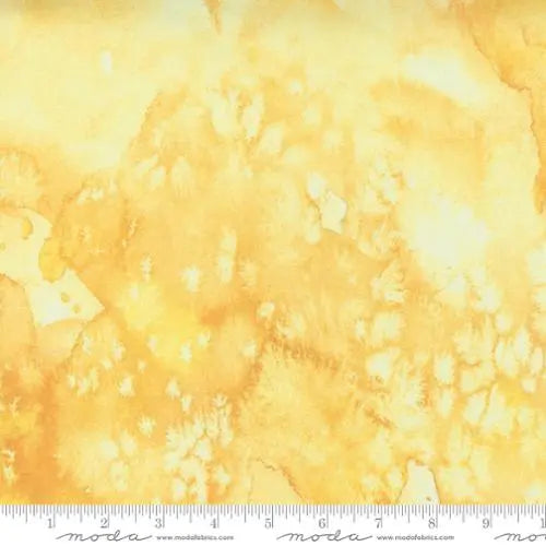 Yellow Buttercup Flow Basic Watercolor Fabric - 44"/45" Per Yard