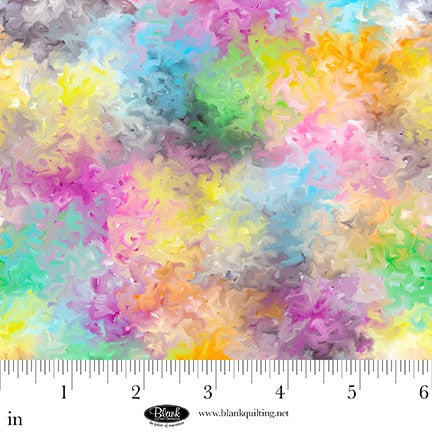 Yellow Color Splash Metro Mirage Cotton Fabric 44"/45" Per Yard