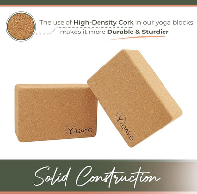 Sustainable Cork Yoga Essentials Set for Mindful Practice - Korvel