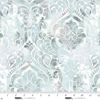 ¡Tú Damasco! Tela de algodón Ice Wideback por yarda