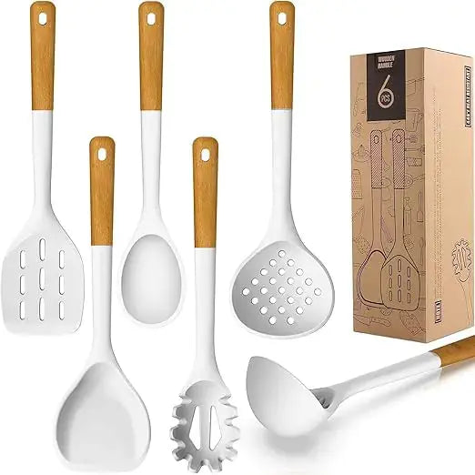 Juego de Utensilios de Cocina de Silicona Premium