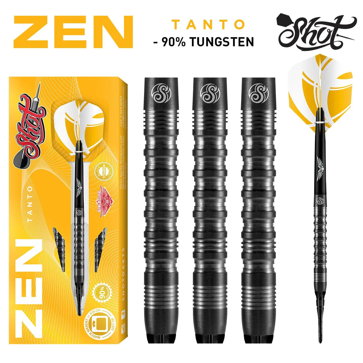 Zen Tanto Soft Tip Dart Set - Korvel