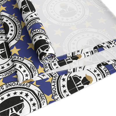 Elegant Faux Seal Pattern Table Runner
