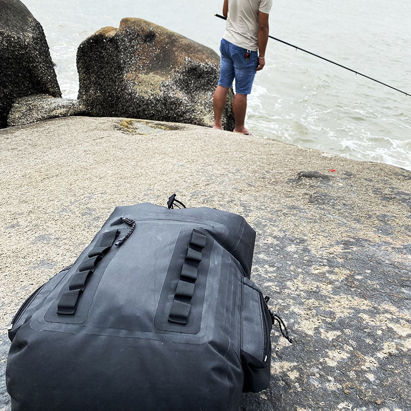 Mochila de Pesca Impermeable de Gran Capacidad - Verde Ejército