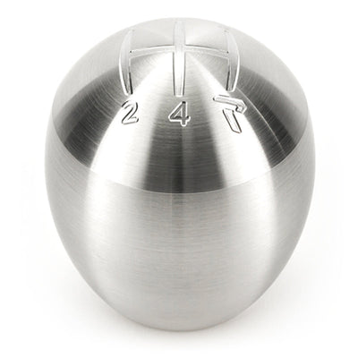 Raceseng Slammer Shift Knob with Gate 4 Design - M12x1.75mm Adapter - Brushed Finish - Korvel