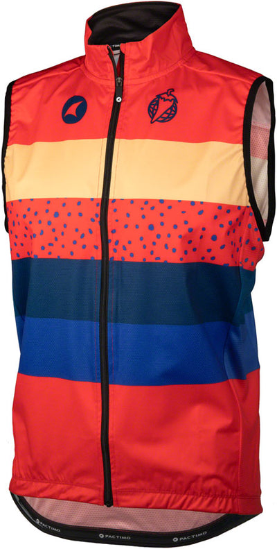 Salsa Team Polytone Men's Vest - Red with Stripes, Medium