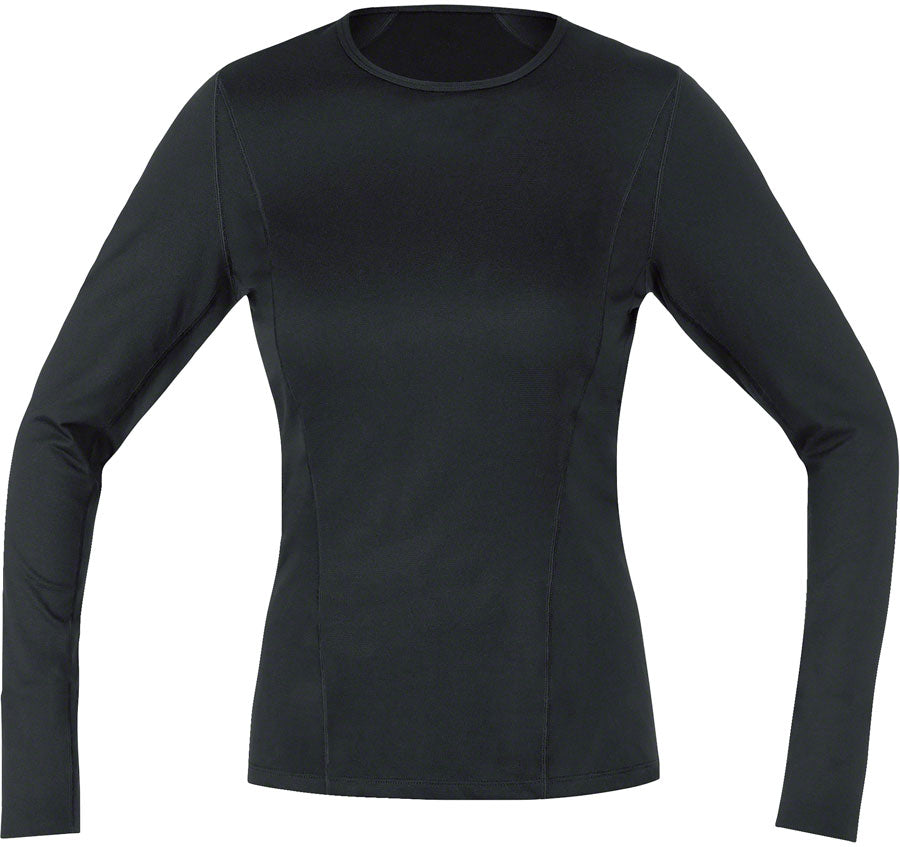 Gorewear Base Layer Thermo Chemise à Manches Longues - Noir Femme Petit