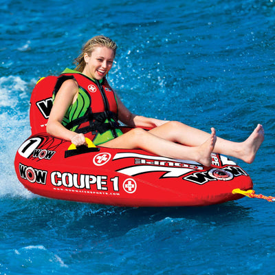 WOW Watersports Coupe Cockpit Towable Water Tube for One