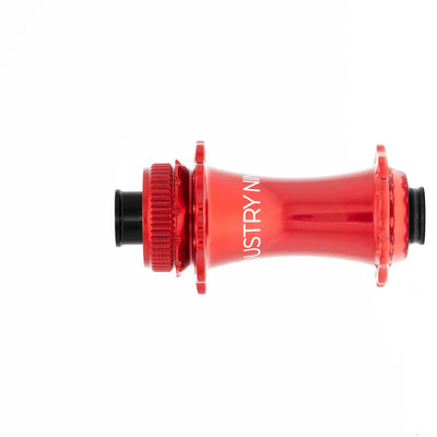 Industry Nine Solix G Classic Front Disc Hub - 28H 12mm TA 100mm Red