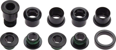 SRAM Red 22 Chainring Bolt Set - 5 Bolts, 4 Nuts, 1 Spacer