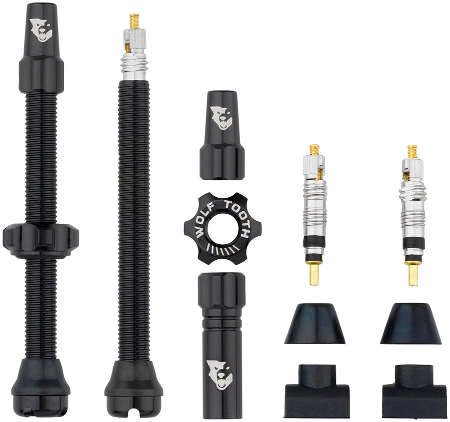 Kit de tige de valve tubeless Wolf Tooth - 60 mm Noir