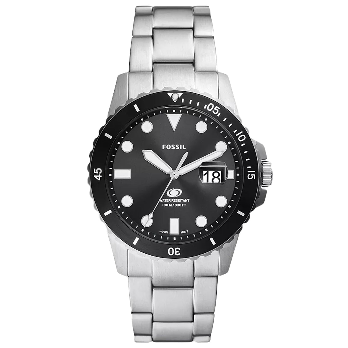 Reloj de buceo para hombres Fossil - Acero inoxidable premium