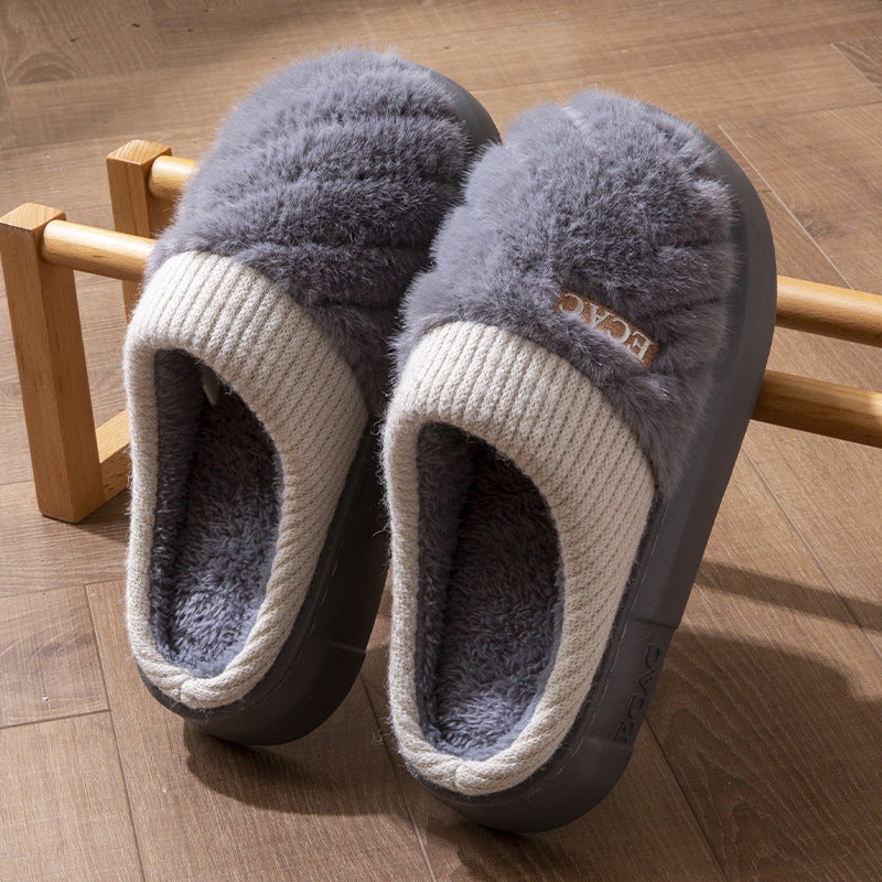 Chaussons en coton pour femmes - Confort antidérapant d'intérieur