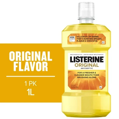 Enjuague Bucal Antiséptico Listerine Original - 1L