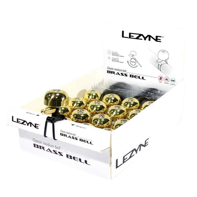 Lezyne Classic Brass Bell - Medium Size, Brass/Black