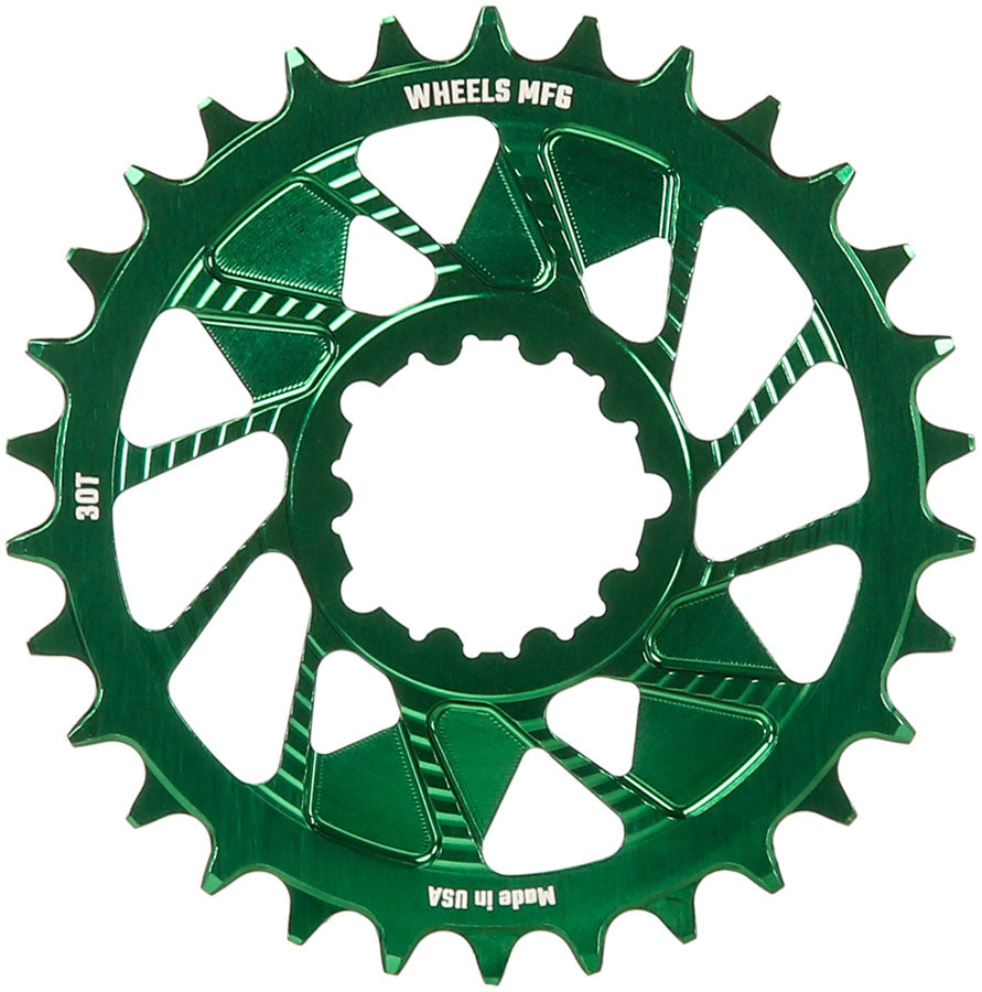 Wheels Manufacturing 30t SRAM Direct Mount Chainring - Green