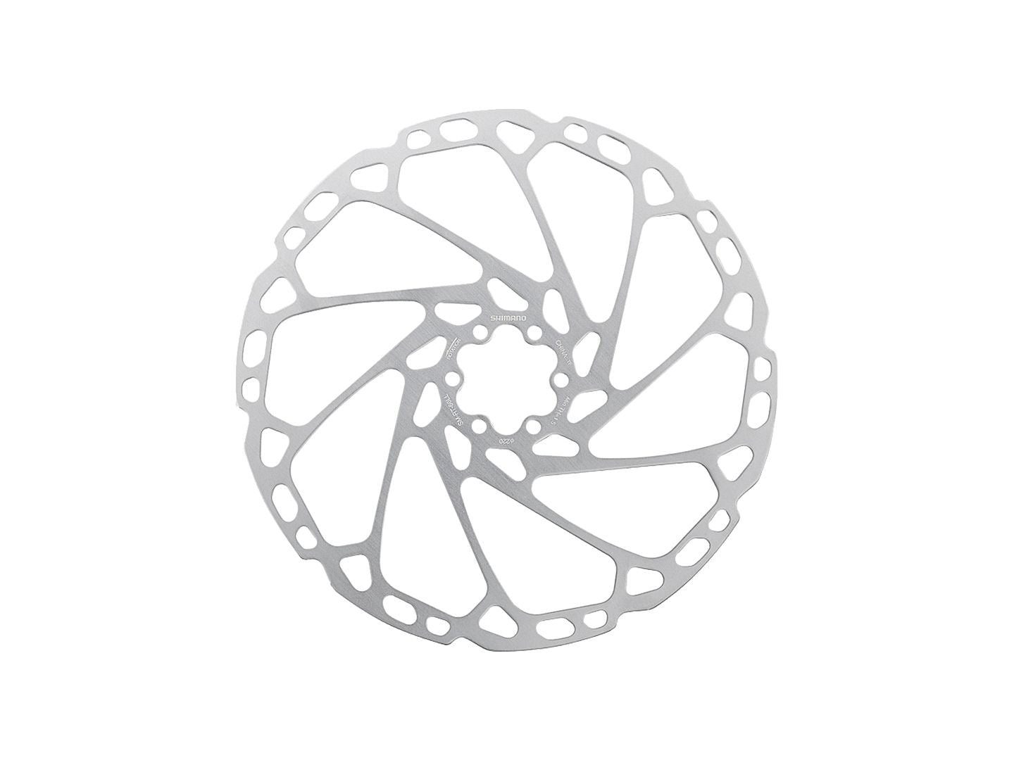 Shimano RT66MP 180mm 6-Bolt Silver Rotor