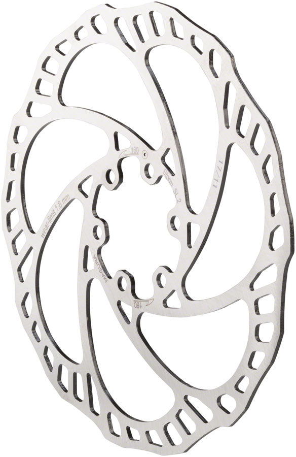 Rotor de freno de disco Magura Storm SL.2 - 160mm 6-bolt Plata