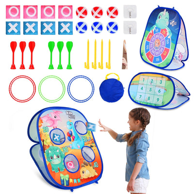 Juego de lanzamiento de bolsas GBruno 5 en 1 para diversión al aire libre