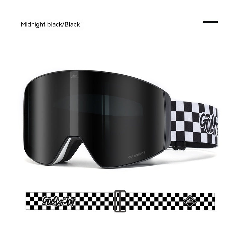 Premium Magnetic Ski Goggles with Double Layer Design