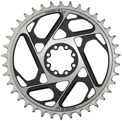SRAM XX SL Eagle T-Type 38t Direct Mount Chainring - Black/Silver