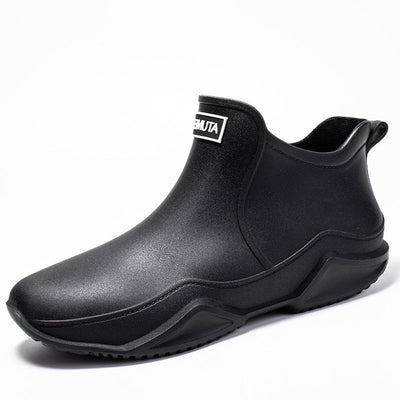 Bottes de pluie légères et imperméables pour hommes à tige basse