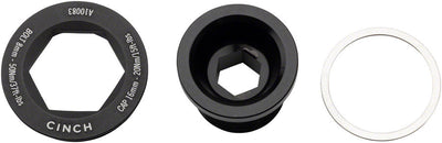 Juego de tornillo y tapa de extractor RaceFace CINCH - M18x15 Negro mate