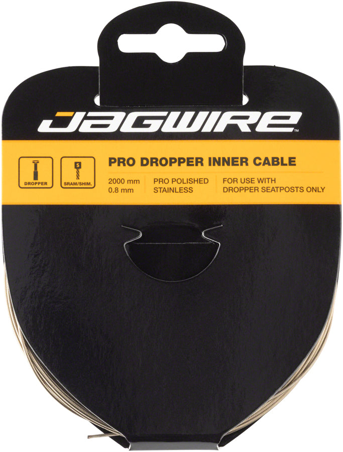 Jagwire Pro Dropper Inner Cable - 0.8 x 2000mm Stainless Steel