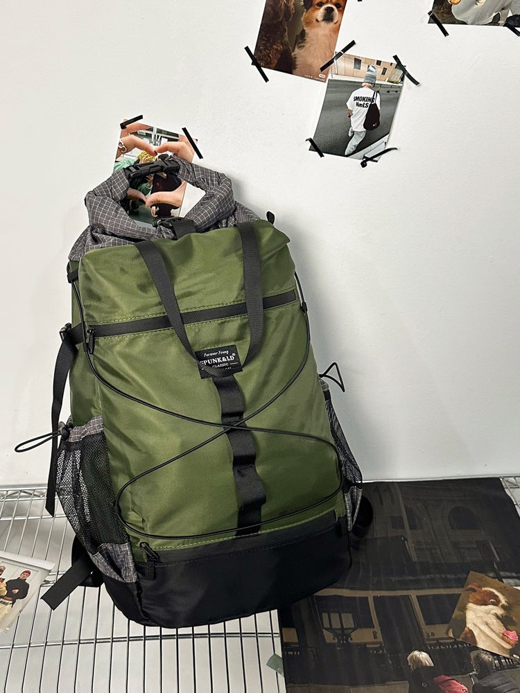 Fashion Personality Nylon Backpack - Large Capacity for Everyday Use