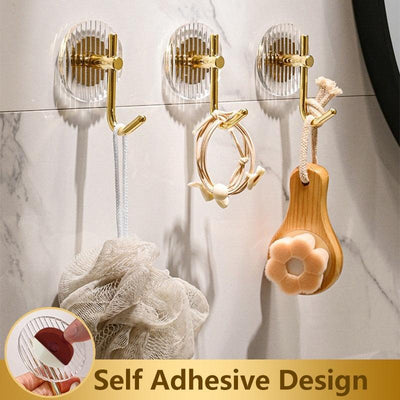 Premium Acrylic Self-Adhesive Wall Hooks for Home Organization