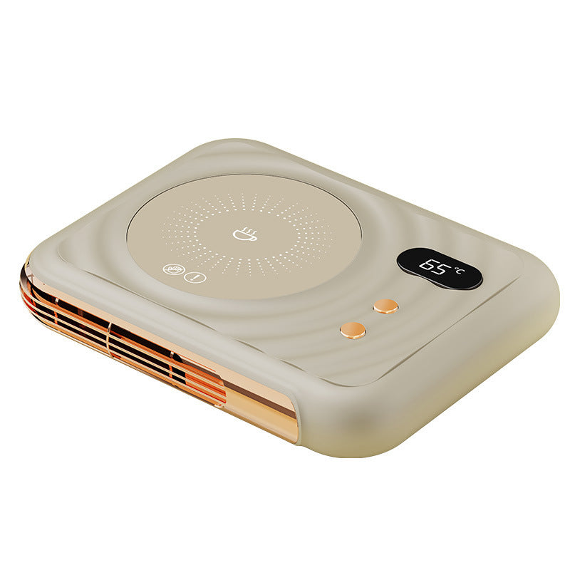Two-in-One Warm Air Blower Desk Thermal Cup Pad