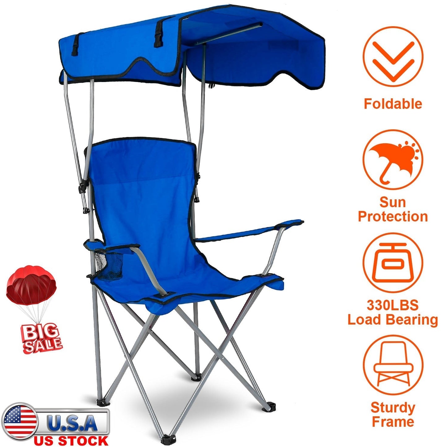 GBruno Foldable Beach Canopy Chair
