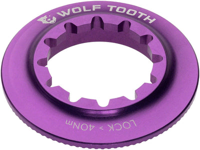 Anillo de bloqueo del rotor Centerlock de Wolf Tooth - Púrpura Ultravioletas