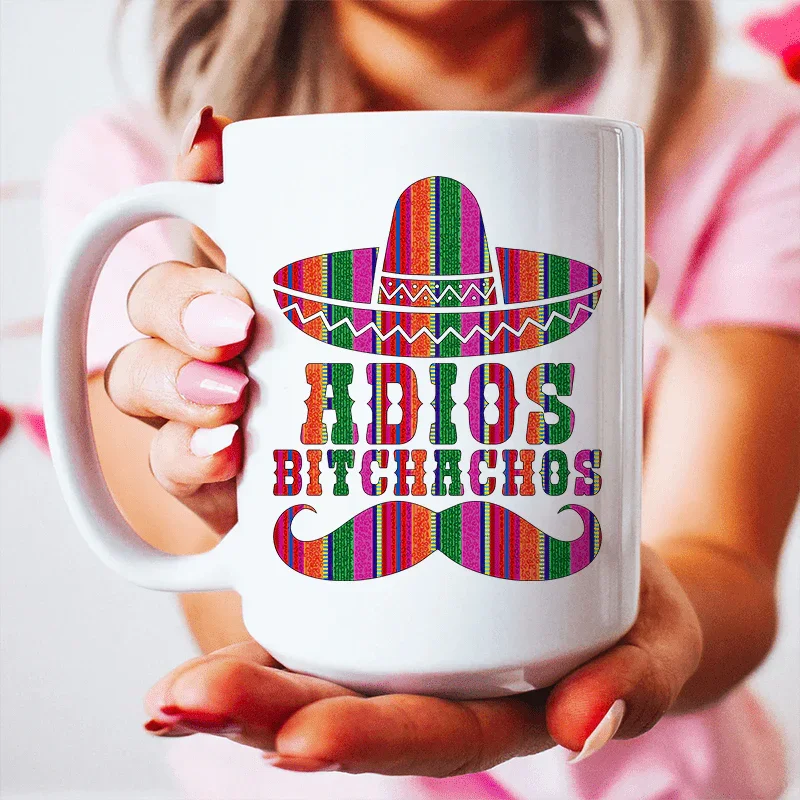Taza de Cerámica Adios Bitchachos - 15 oz Premium Drinkware