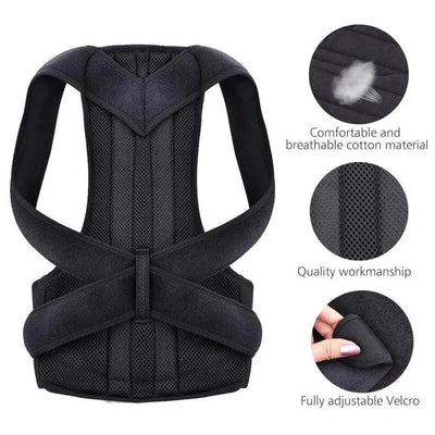 Adjustable Back Brace for Enhanced Posture Support