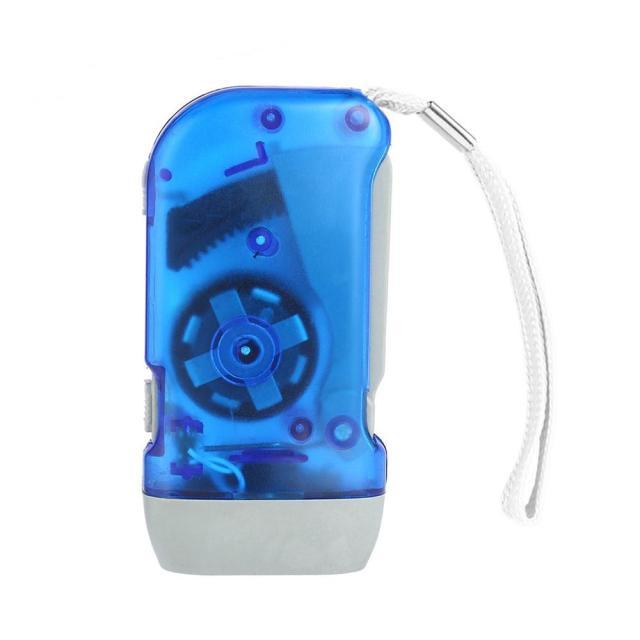 Versatile Hand-Crank LED Flashlight - Waterproof & Ultra-Bright for Outdoor Adventures - Korvel