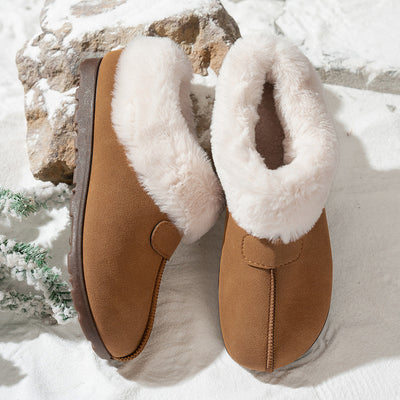 Botas de Nieve de Algodón Cálido de Terciopelo para Mujer