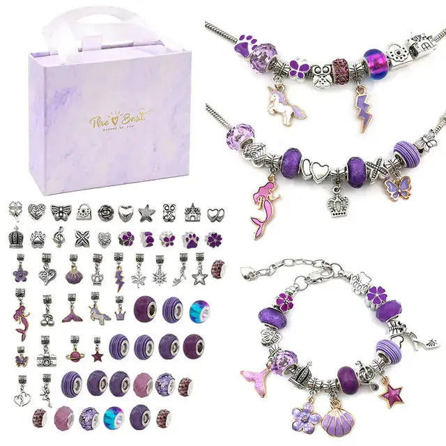 Kit de Charms de Joyería Navideña - Set DIY de 112 Piezas