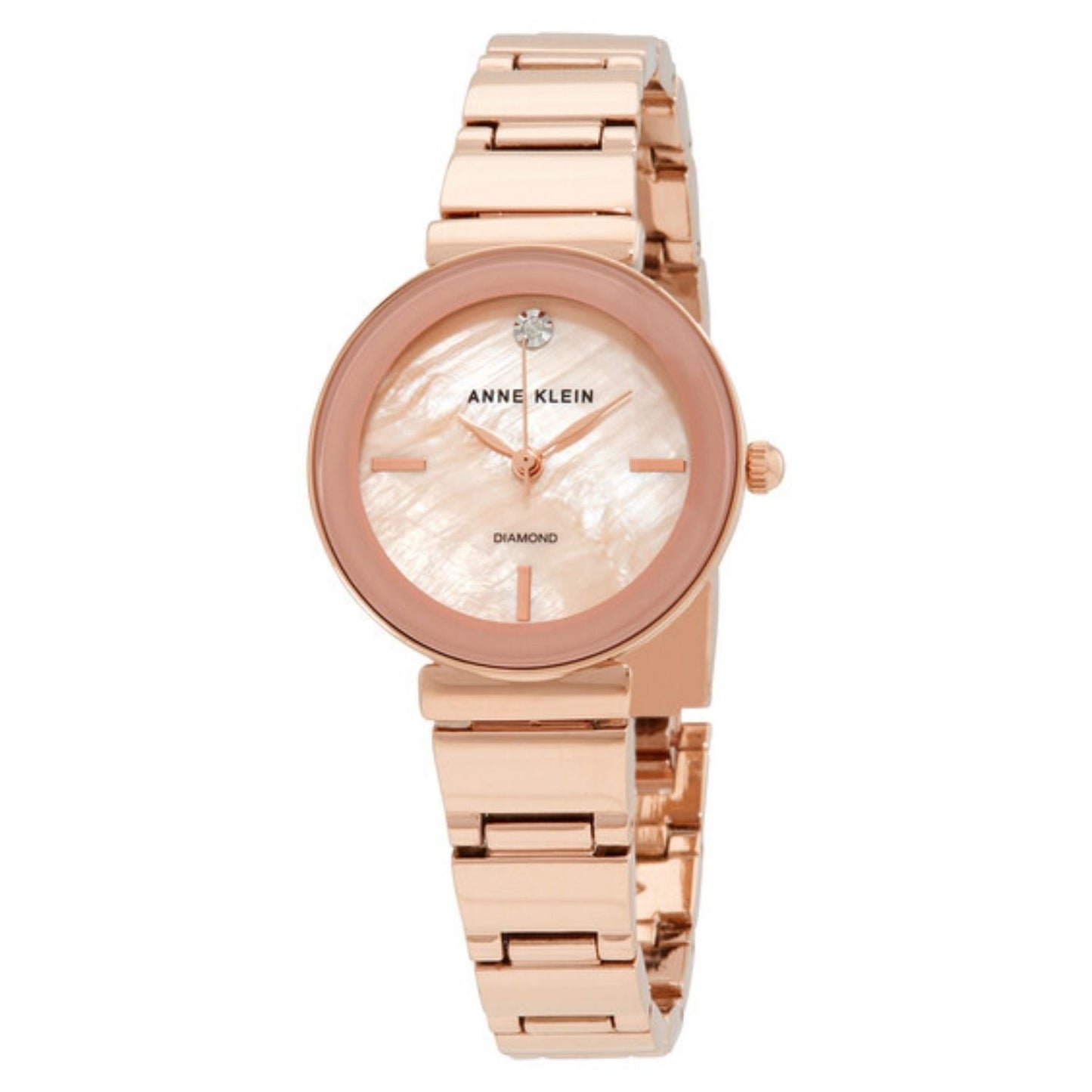 Reloj de Acero Inoxidable con Acabado en Oro Rosa para Mujer de Anne Klein