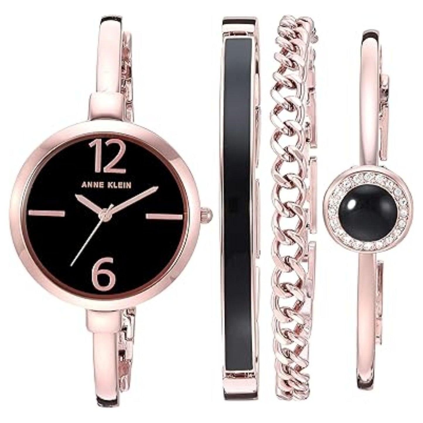 Anne Klein Women's Rose Gold Bangle Watch