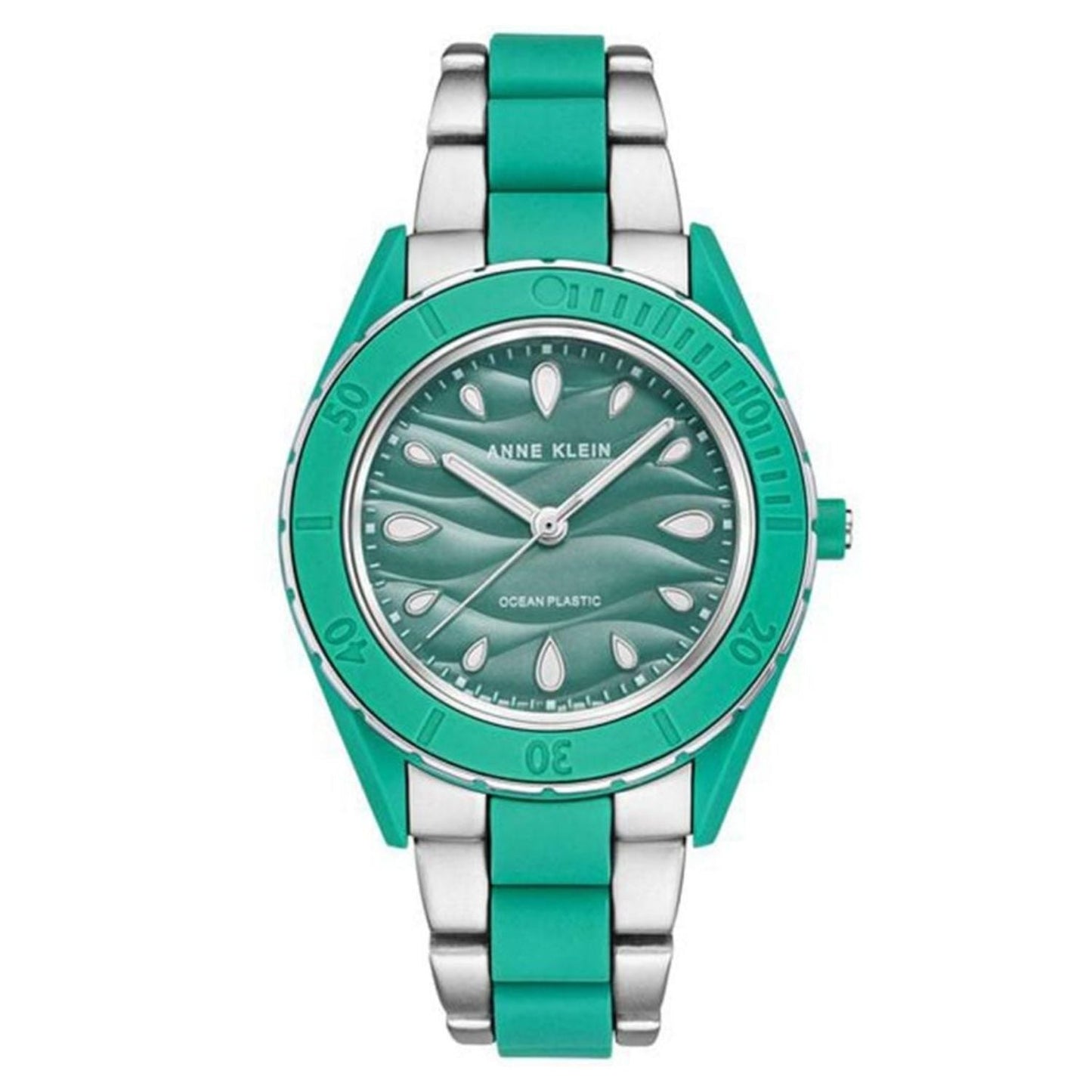 Reloj Clásico de Dial Verde para Mujer Anne Klein
