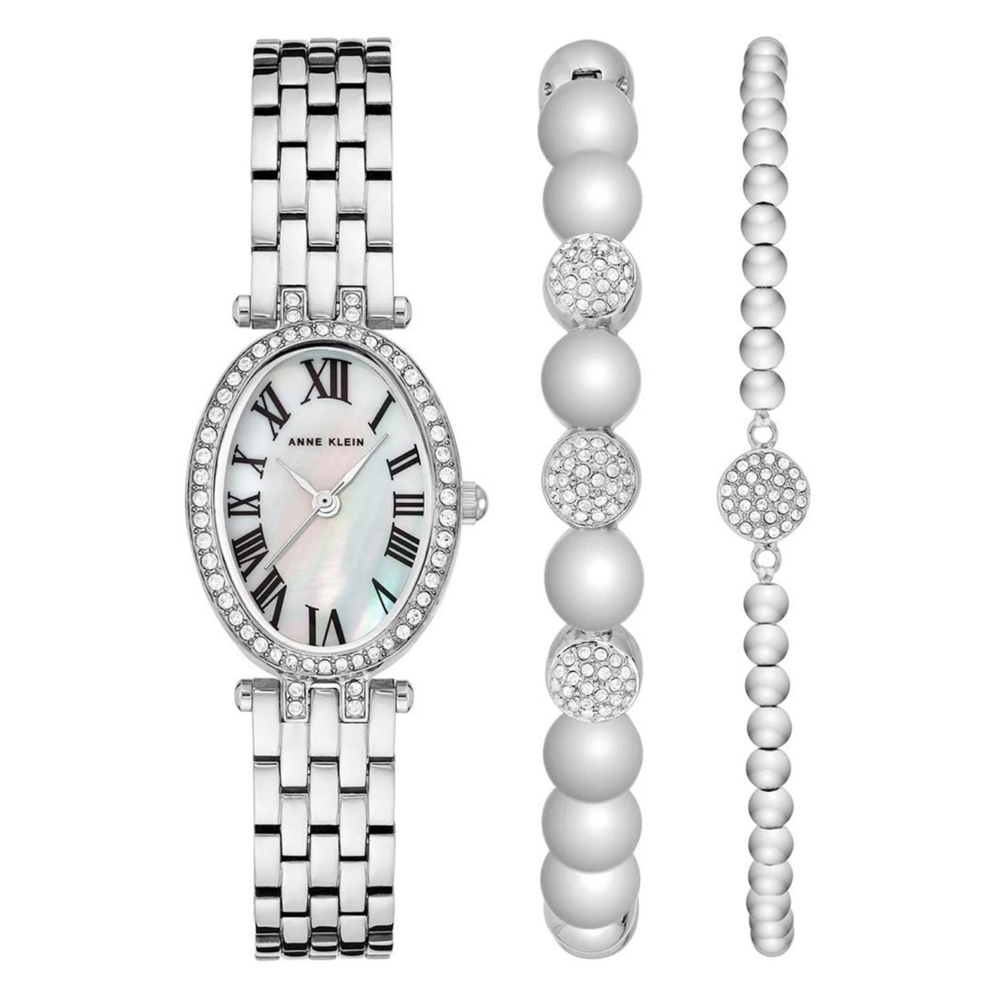 Reloj de Pulsera Clásico de Plata para Mujer Anne Klein
