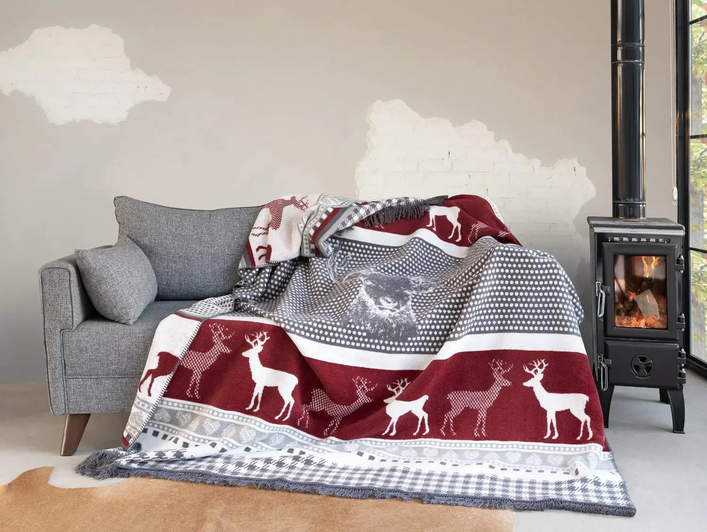 Manta de Algodón Doble Aksu 180x220 - Confort Elegante